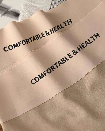 High Waist Seamless Ice Silk Women's Briefs - Ultimate Comfort Invisible Underwear