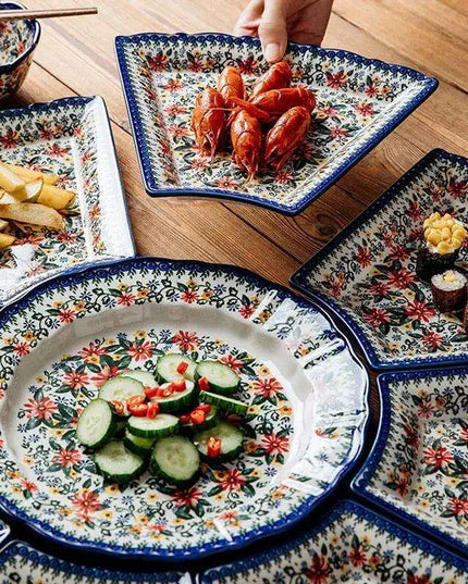 Chic Fan-Design Dining Set for Unforgettable Gatherings