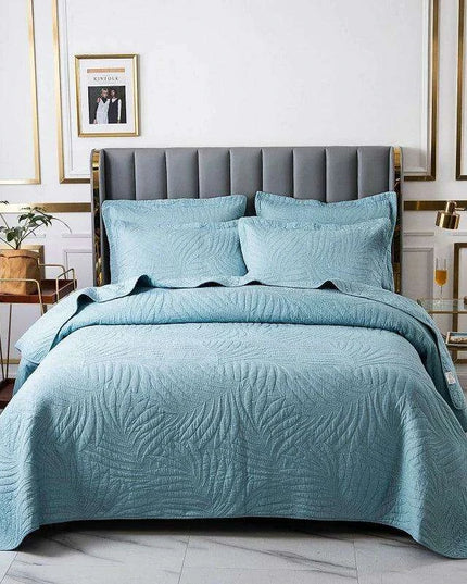 Elegant Green Bubble Kiss 3-Piece Quilt Set for King, Queen & Double Beds