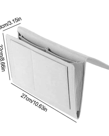 Chic Felt Wall Organizer - Stylish Non-Slip Storage Solution for Bedside Essentials