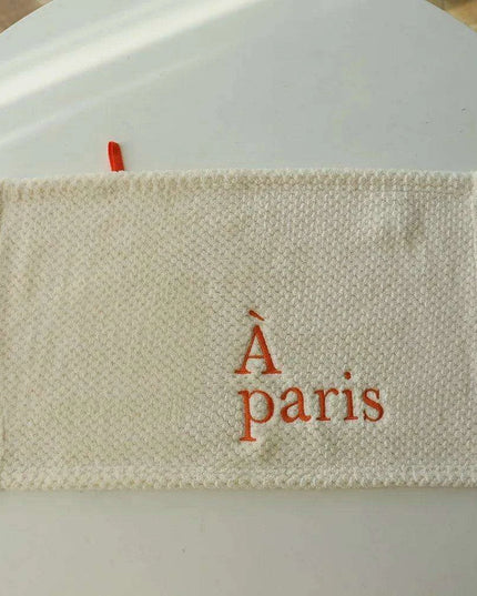 Elegant Embroidered Cotton Hand Towel Set for Quick-Drying - Ideal for Kitchen and Bathrooms