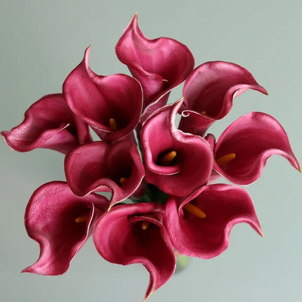Life-like Calla Lily Artificial Flower Bouquet — Set of 10