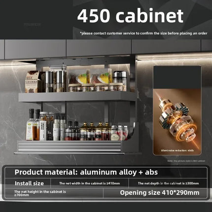 Electric Lifting Kitchen Organizer Storage Cabinet Basket Smart Kitchen Storage Organization Shelf Kitchen Accessories e electric-lifting-kitchen-organizer-storage-cabinet-basket-smart-kitchen-storage-organization-shelf-kitchen-accessories-e