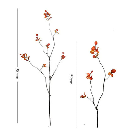 Colorful Life Retro Artificial Maple Leaf Bouquet - Handmade, 59cm/90c