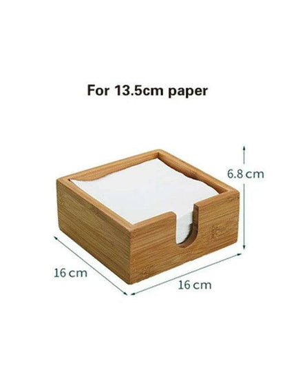 Sophisticated Wooden Tissue Holder Ensemble: Upgrade Your Dining Atmosphere