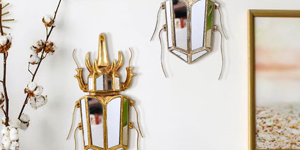 Shop1104558825 Gold & Silver Rhinoceros Beetle Wall Hanging Decor