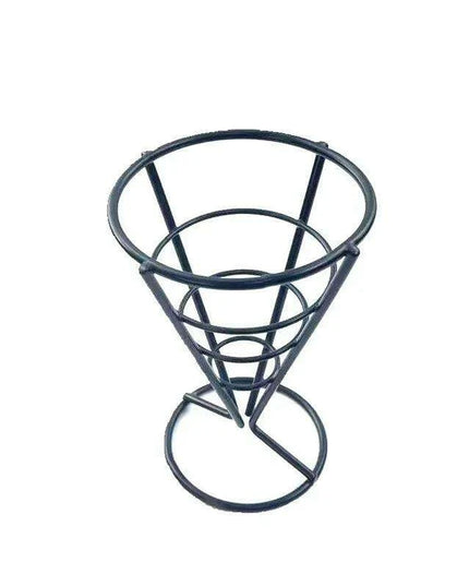 Stainless Steel Snack and Fry Holder with Sauce Cup - Your Ultimate Snacking Companion