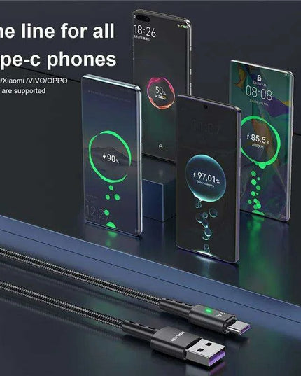 Ultra-Fast USB C Charging and Data Transfer Cable for MacBook, Xiaomi, Samsung, Huawei - Reliable Performance and Compatibility