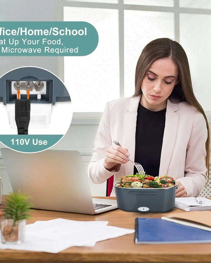 Electric Portable Meal Heater with Quick Warm-Up and Spill-Resistant Features