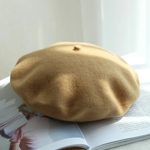 French Wool Beret for Women - Stylish and Warm Painting Hat