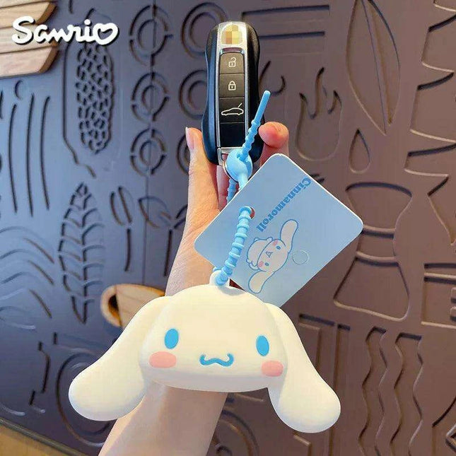 Kawaii Sanrio Character Silicone Coin Purse Trio - Charming Wallet with Cinnamoroll, Kuromi, and My Melody