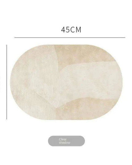 Sophisticated Oval Leather Dining Placemats Set with Heat Resistance and Non-Slip Design - Perfect for Every Meal