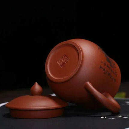 Elegant Yixing Purple Clay Teacup with Lid