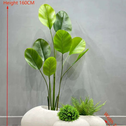 European Chic Tree-Adorned Floor Vase Set for Elegant Decor