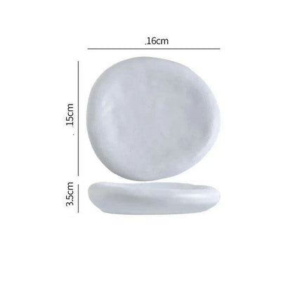 Artistic Japanese Ceramic Plate Set for Sophisticated Dining Moments