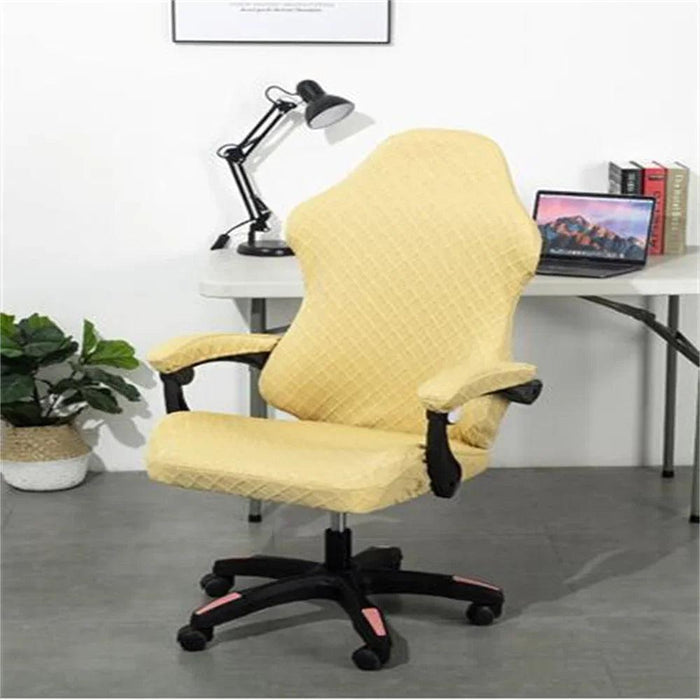 High Back Elastic Chair Cover for Office and Living Room