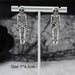 Eerie Elegance Skull Dangle Earrings - Ideal Gothic Accessory for Halloween and All-Year Wear