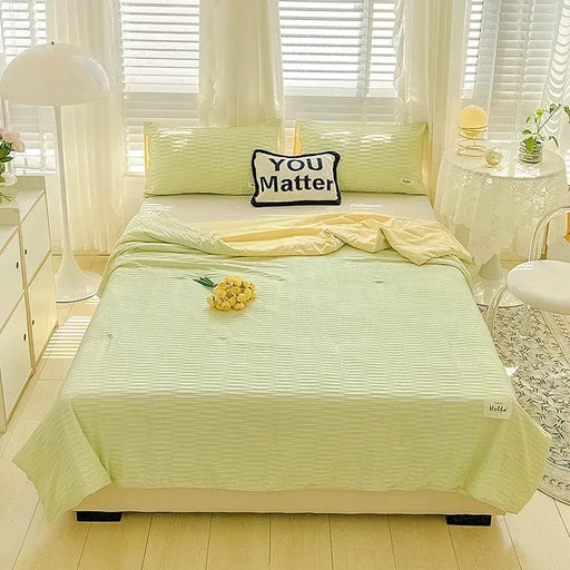 Double-Sided Cooling Comforter: Lightweight Reversible Summer Quilt