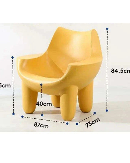 Cream Leather Nordic Embrace Chair: A Touch of Luxury for Modern Living