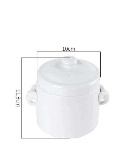 Innovative Double-Lid Ceramic Stew Pot for Flavorful Cooking and Easy Cleanup
