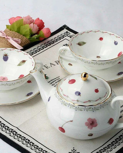 Sleek Black Bone China Tea Set for Two - A Luxurious Japanese Tea Experience