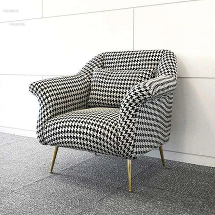 Scandinavian Luxe Upholstered Armchair for Stylish Home Interiors