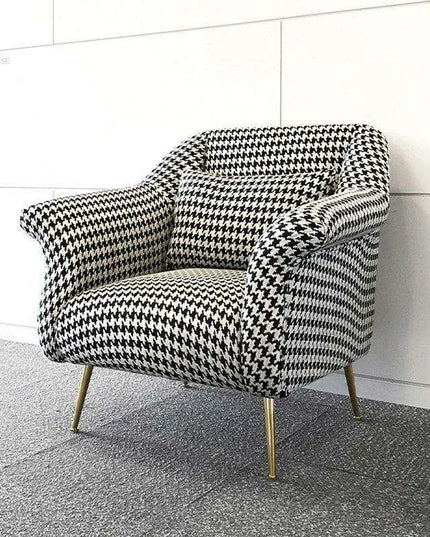 Scandinavian Luxe Upholstered Armchair for Stylish Home Interiors