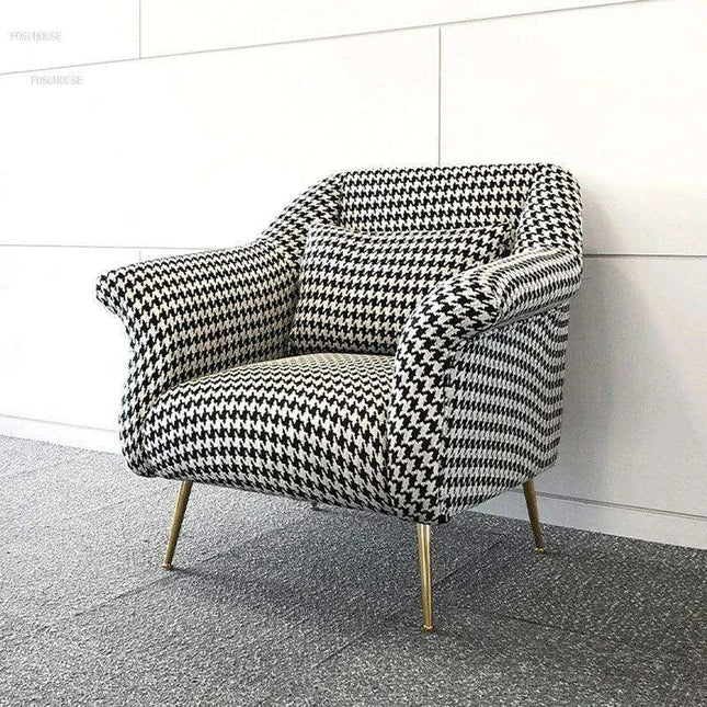 Scandinavian Luxe Upholstered Armchair for Stylish Home Interiors
