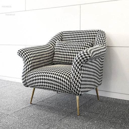 Luxurious Nordic Fabric Armchair for Elegant Home Decor