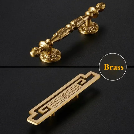 Solid Brass Cabinet Pull — Minimalist Handle for Wardrobes, Kitchens & Wine Cabinets