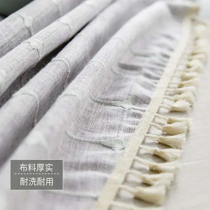 Stylish Customizable Plaid Cotton Linen Tablecloth - Elevate Your Dining Experience