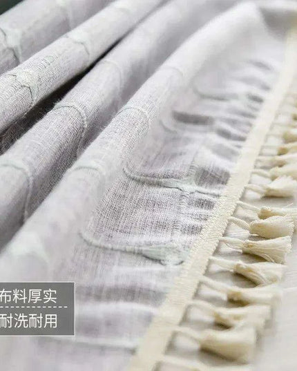 Stylish Customizable Plaid Cotton Linen Tablecloth - Elevate Your Dining Experience