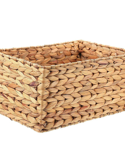 Stylish Natural Straw Storage Basket - Multi-Purpose Organizer for Toys, Snacks, and Home Essentials