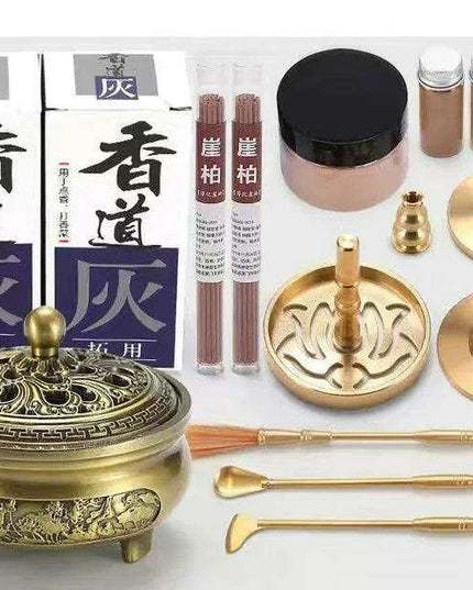 Brass Incense Creation Kit - Versatile Incense Burner Accessories for Yoga, Meditation, and Home Fragrance