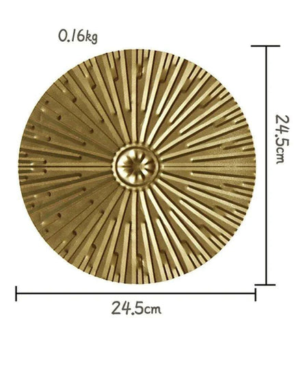 Luxurious Golden Aura Metal Wall Art for Chic Home Decor