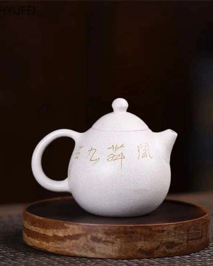 Elegant Yixing Purple Clay Dragon Egg Teapot - 220ml Masterpiece for Discerning Tea Lovers