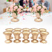 Golden Trumpet Vases Set - Elegant Wedding Decor Pieces