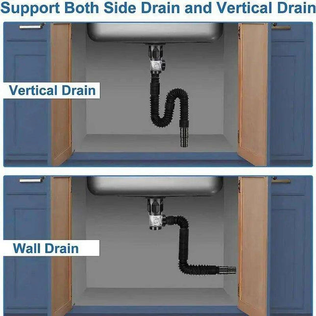 Innovative Flexible Drain Pipe System for Kitchen and Bathroom Solutions