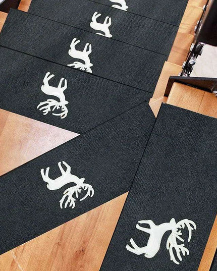 Stylish and Secure Plush Stair Mat Collection with Elegant Patterns