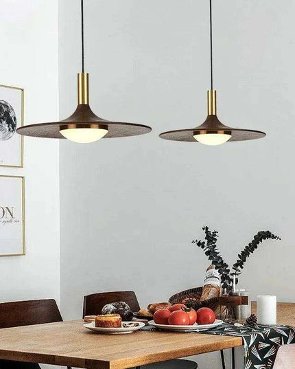 Timeless Walnut Wood LED Chandelier for Contemporary Living Spaces
