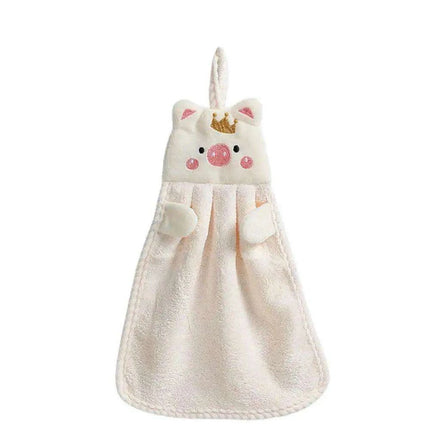 Charming Piglet Plush Microfiber Towels - Luxurious Kitchen & Bathroom Collection