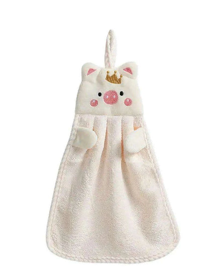 Charming Piglet Plush Microfiber Towels - Luxurious Kitchen & Bathroom Collection