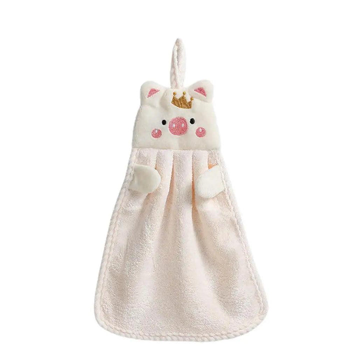 Piglet Paradise Plush Microfiber Towels Set for Kitchen and Bathroom