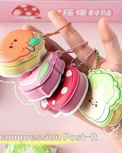 Cute Cartoon Character Silicone Memo Pad and Planner Sticker Set