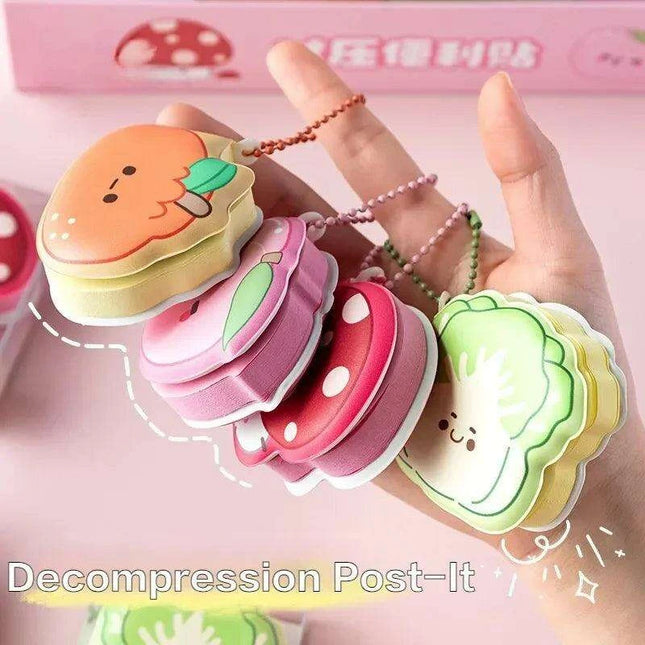 Cute Cartoon Character Silicone Memo Pad and Planner Sticker Set