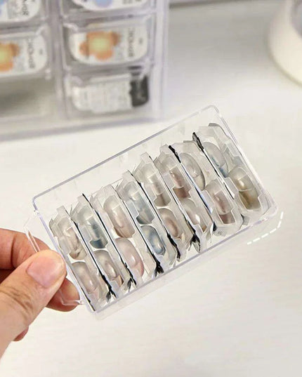 Versatile Acrylic Storage Box for Contact Lenses and Jewelry with Dust Protection