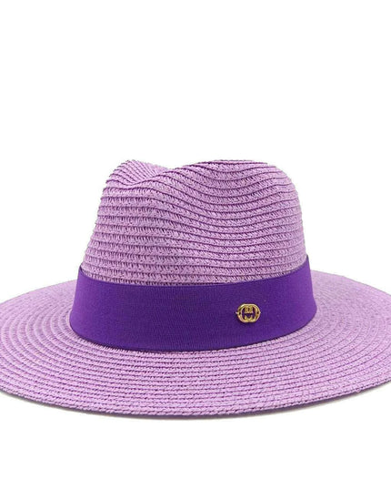 Chic Macaron White Straw Hat for Summer Travel - Essential Sun Protection for Beach Days 2023