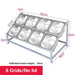 Milk Tea Shop Organizational Marvel: Multi-Grid Portion Basin Rack for Streamlined Efficiency