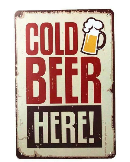 Vintage Cheers Beer Metal Sign - Perfect Wall Art for Bars, Man Caves, and Restaurants
