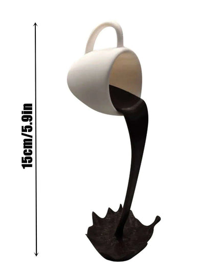 Gravity-Defying Whimsical Coffee Cup Art for Unique Home Decor